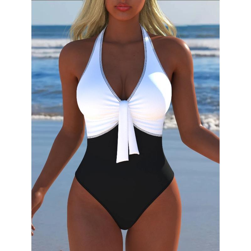 Women's Swimwear Swimming Suit Beach Outfits Summer Beach Festival Vacation Travel Sexy Luxury Modern One Piece Bodysuits