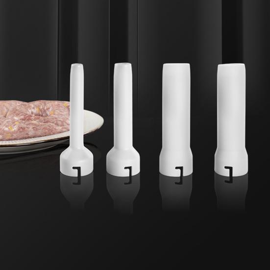 Manual Sausage Stuffer Stainless Steel Sausage Filling Machine with Nozzle Home Sausage Making Kit for Homemade Sausages