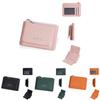 Pu Material Ladies Wallet With Solid Color Letter Printed And Three Fold Design For Daily Use