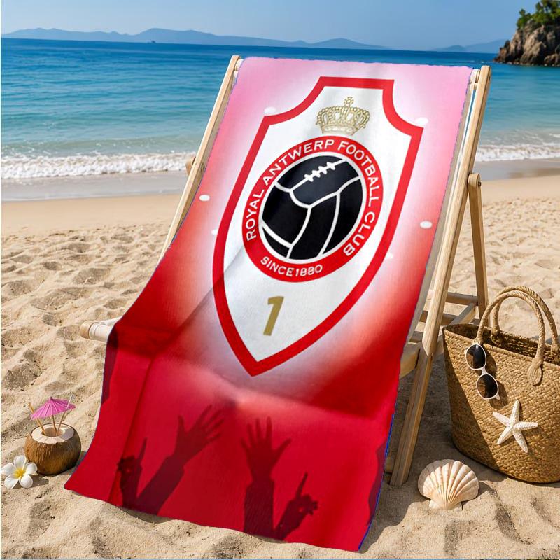 Royal Antwerp Fc Crest Beach Towel, Quick-drying, Easy to Care for, Suitable for Both Fitness and Beach Vacations,Sports Essential