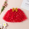 Valentine's Day Outfit Girls My First Valentine's Day Long Sleeve Romper And Skirts Clothes Set