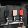 1/2Pcs Car Headrest Hooks Suede Seat Back Storage Hook Hanger for Bag Organizer Holder Clip Car Interior Decoration Accessories