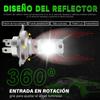 1Pcs H4 LED Moto Headlight Bulb 60W 6000LM Halogen Size Motorcycle Light Hi-Lo Beam Turbo Fan Super Bright 6000K 12V