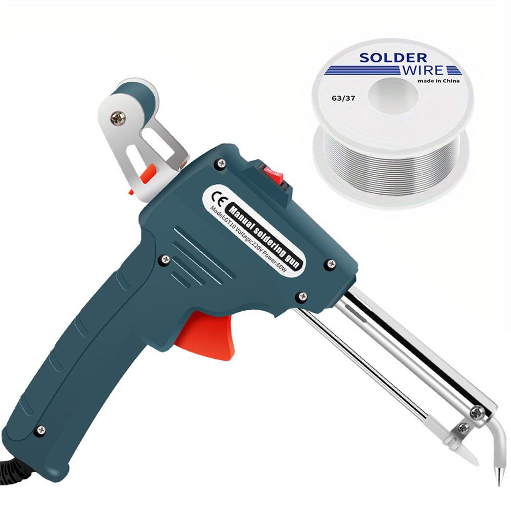 Soldering Iron 60W Endothermic Handheld Gun Tongs Heated Household Repair Internal Tool Welding Repair Manual Tin Dispensing