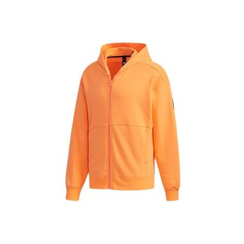 adidas Letter Print Sports Casual Hooded Jacket for Men, Orange XL оранжевый