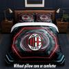 AC Milan Design Bed Bedding Set 1 Duvet Cover + 2 Pillowcases Soft Breathable Household Bed Linens