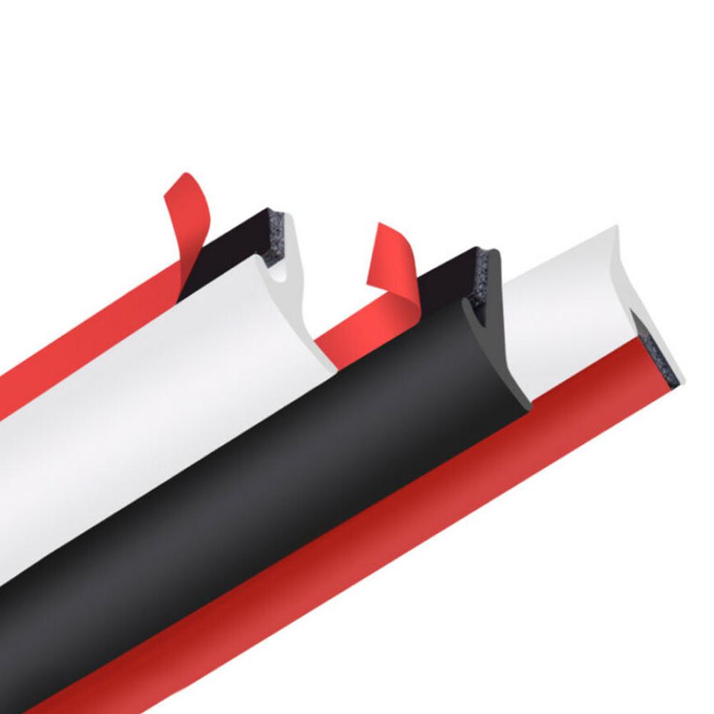 5M T-Typ Gummidichtungsstreifen Schwarz für Autokante Stoßstangenlippe Seitenschweller Schalldämmung Dichtungsschutz