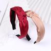 Makeup Fabric Headband Solid Color Hair Bands Hair Accessories Cross Knot Hair Hoop Satin Head Band