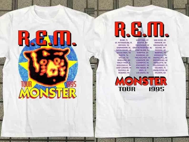 Vtg 1995 REM Monster Tour T-Shirt, Rem Monster Tour T-Shirt, Rem Band Shirt 4XL