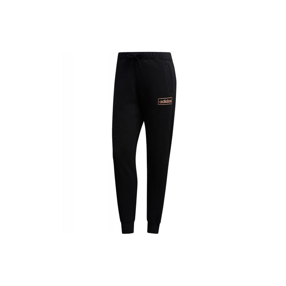 

Adidas Neo Womens Fleece Jogger Pants With Logo Women Bottoms Black FP7410 S