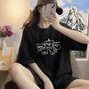 Large Size Cotton Gray Short-sleeved T-shirt Women's New Summer Loose Half-sleeved T-shirt Design Casual Crew Neck Top