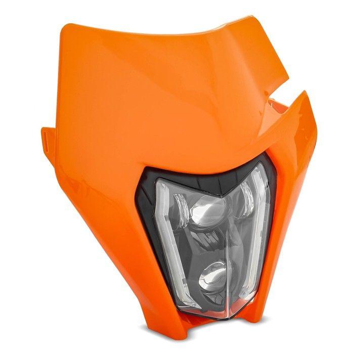 LED-Scheinwerfer ECE + Kennzeichenhalter für KTM 600 / 620 / 640 LC4 SW2-ORG
