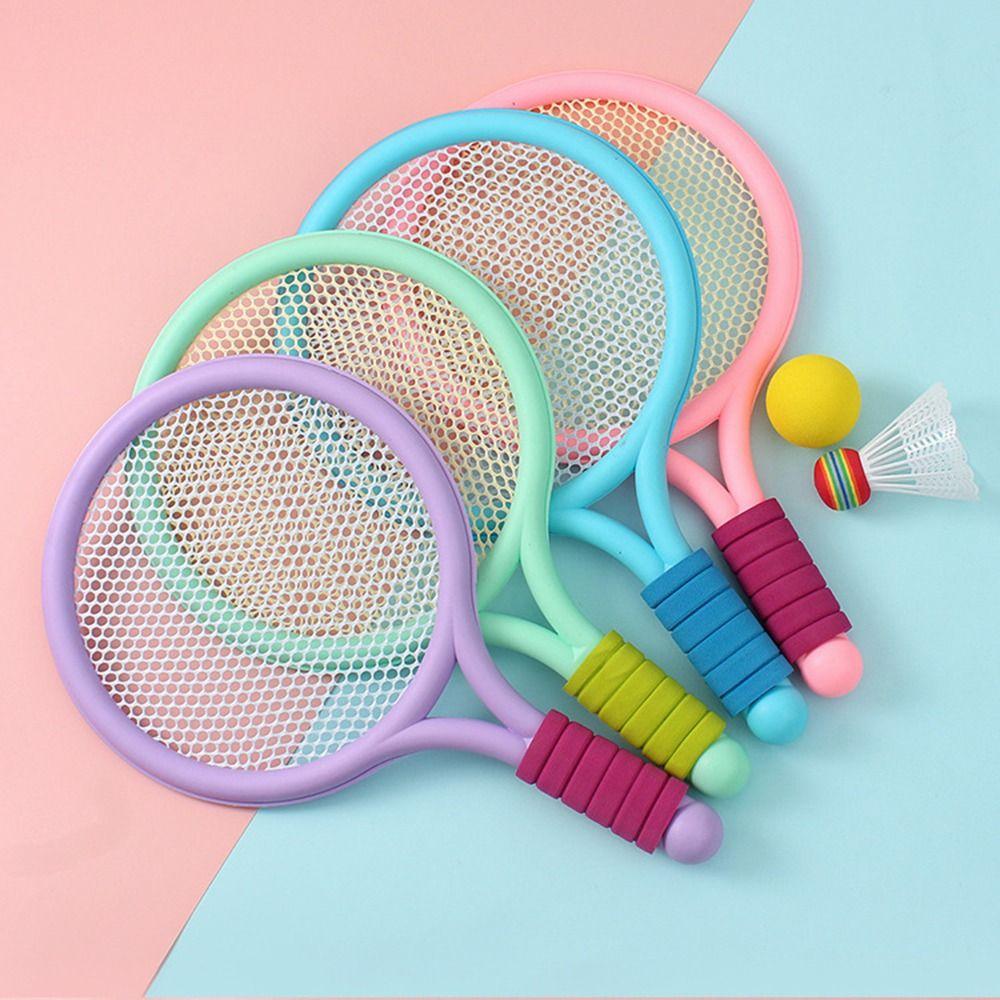1 Tennis Balls Tennis Badminton Racket Set with 1 Badminton Shuttlecock Tennis Toys  Kids