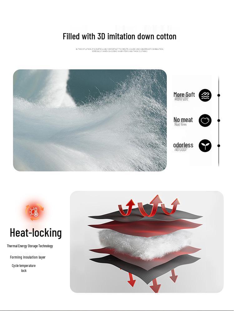 Men's 2025 Stand Collar Cotton Puffer Jacket - Winter Warm, Thick, Solid Color, Casual Coat