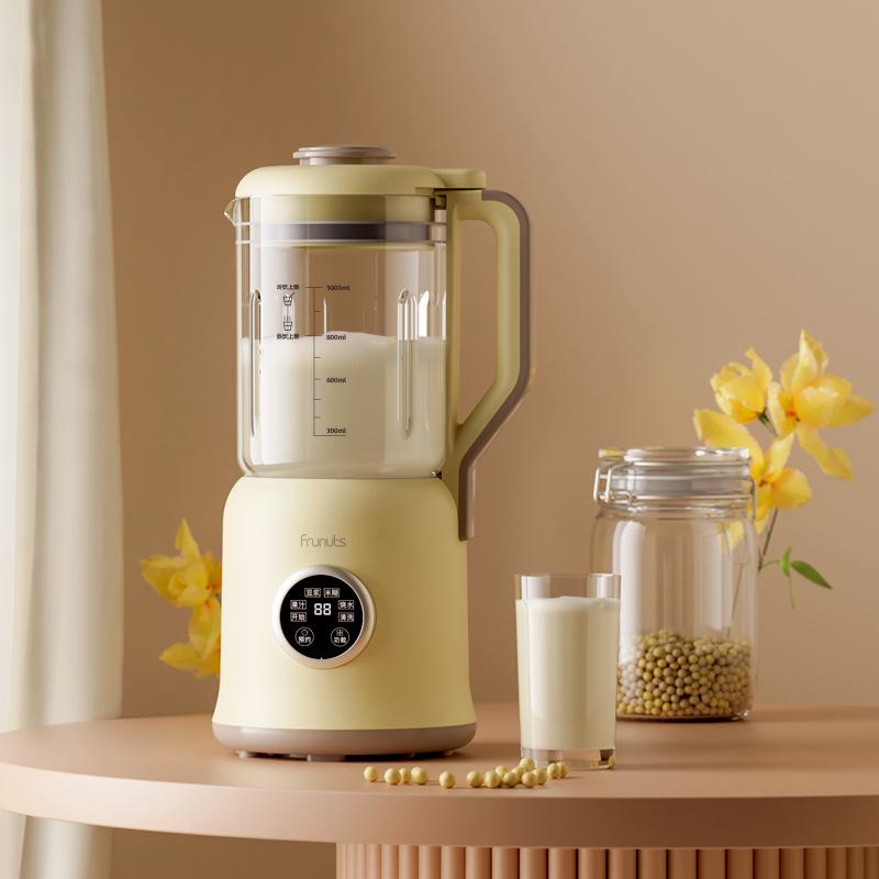 

1000 мл электрическая машина для приготовления соевого молока, миксер, автоматический интеллектуальный блендер для еды, соковыжималка для фруктов, настенный производитель рисовой пасты EU жёлтый