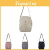 Chic 2024 Summer Girls Vertical Square Crossbody Bag Soft Fabric Purse Ideal For Daily Commuting