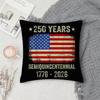 American th Anniversary Pillow Case Square DoubleSided Printing Sofa Cushion Cover Pillowcase Bedroom Bedside