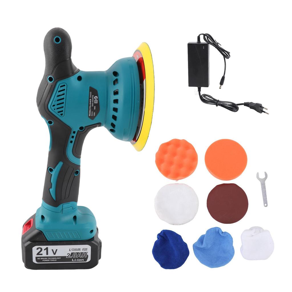 Cordless Car Buffer Polisher 8 Variable Speed 2600mAh Rechargeable Battery Powered 6 Inch Waxing Polishing Machine Car Polisher