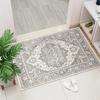 1PC Vintage Red Living Room Rug Area Rug Washable Boho Rugs Carpet Non-Shedding Throw Rug for Farmhouse Indoor Kids Playroom
