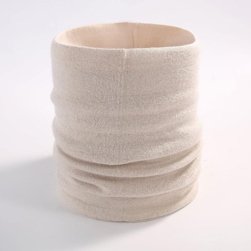 Pullover Knitted Scarf Autumn and Winter Solid Color Scarf Men and Women Couples Fashion Fake Turtleneck Single Ring Neck Cover