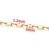 Stainless Steel Gold Chain for DIY Jewelry: Necklace & Bracelet Fashion Accessory