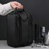 Large Capacity Travel Toiletry Bag PU Waterproof Makeup Bag Multi Compartment Three-opening Cosmetic Organizer Washing Grooming