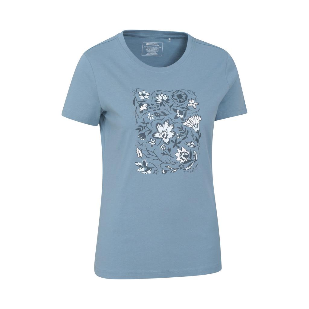 Mountain Warehouse Womens/Ladies Paisley Floral Organic T-Shirt