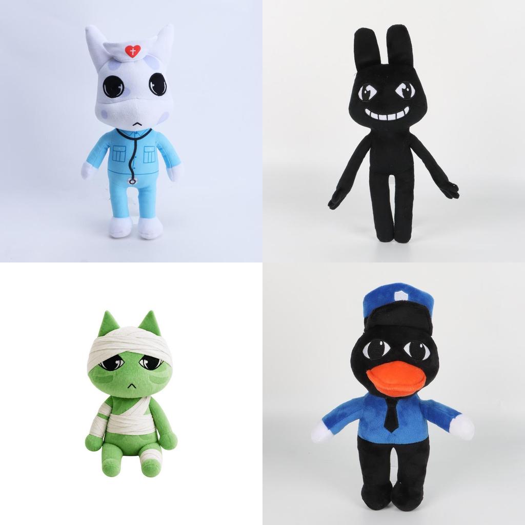 Animal Hospital Plush Toy Set With Soft Pp Cotton Filling For Kids Role Play And Collectors