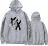 Trendy Rapper Fashion Fleece Hooded Long Sleeve Sweater Warm Jacket