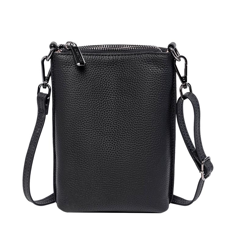 ESUNARTY Women's Genuine Leather Mini Crossbody Phone Bag
