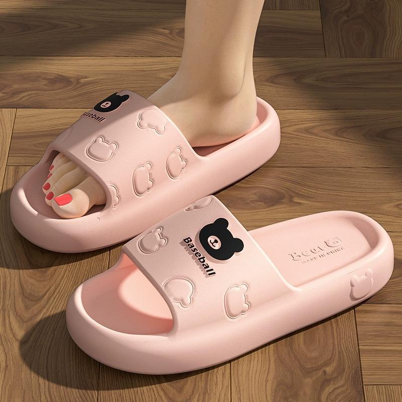 New Eva Cool Slippers Men's Thick Bottom Wear-resistant Bathroom Home Home Outdoor Couple Slippers Summer