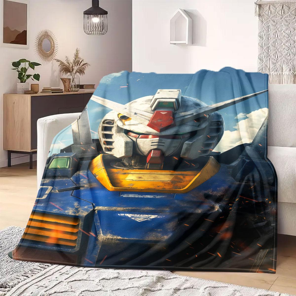 

Gundam Exia 00 Flannel Blanket Warm,Comfortable,Suitable for Bedrooms,Sofas,Beds,Chairs,Picnics,Travel 75x90cm