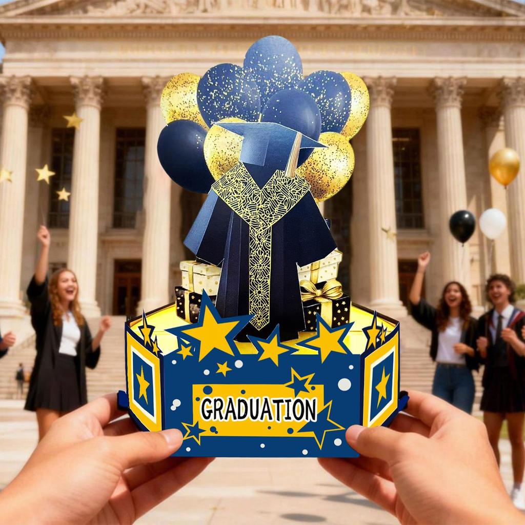 Graduation Cards 2026 3D Graduate Greetings Graduate Congratulations Card For High School College Ceremony Parties Dinners