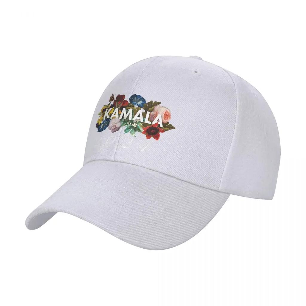 Kamala Harris Vintage Floral Feminine First Female President Baseball Cap Cosplay Summer Hat F Mens Baseball Womens