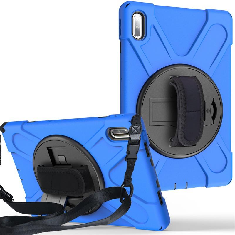 10.4 Inch Tablet Case MatePad With Rotating Stand Shockproof Silicone PC Hybrid Shell Full Coverage