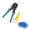 Professional Modular Connector Crimping Tool With Wire Stripper And Cable Cutter For Ethernet Networking Telecom Cables