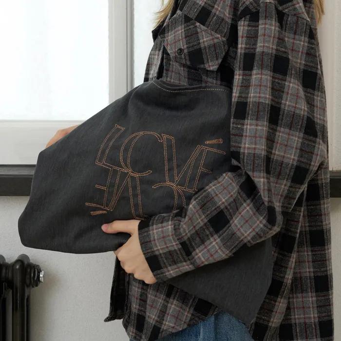 LOU CANVAS BAG_CHARCOAL