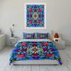 Colorful Floral Pattern Themed Set Exquisite Three-Piece Bedding Set Gift For Kids And Adults