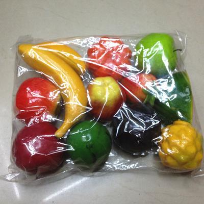Fake Fruit 9cm Plastic Simulation Fruit and Vegetable Food Photography Props Apple Carrot Lemon Early Education Model Crafts