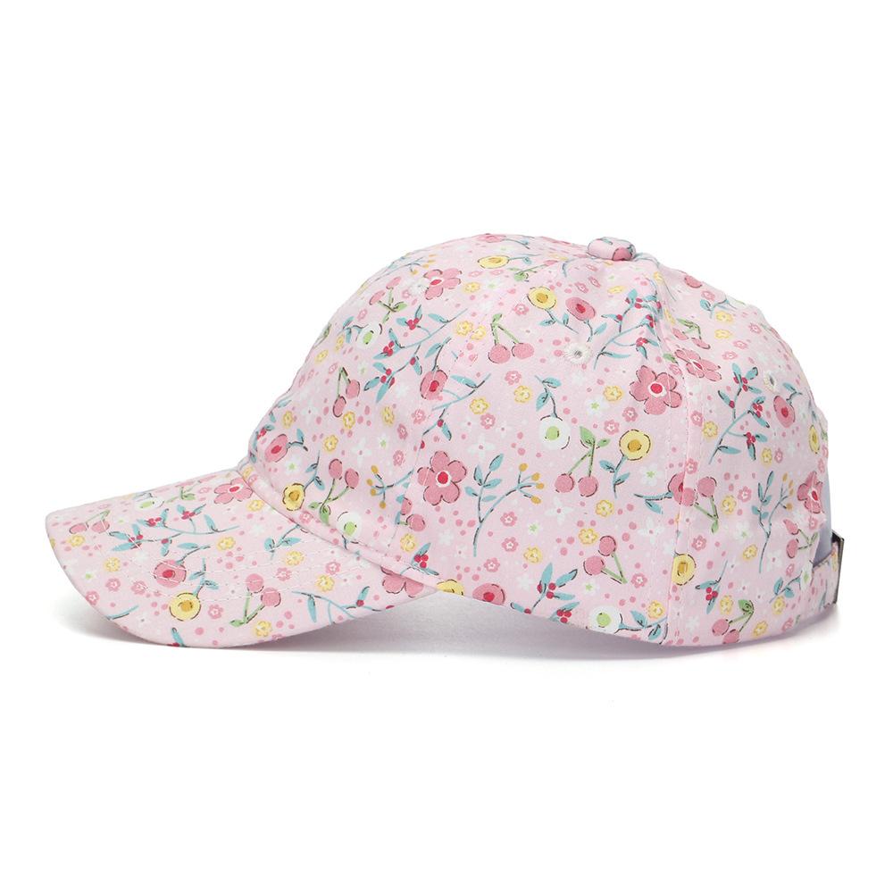 Children's Small Flower Baseball Cap, Girl's Curved Brimmed Baseball Cap, Boy's Breathable Sun Protection Hat