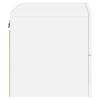 Vidaxl Comodino Sospeso con Illuminazione a LED, Bianco