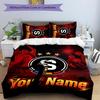 3pcs AC Sparta Praha Cover Set - Personalized Name, HD Printed Bedding with 1 Cover and 2 Pillowcases - Perfect for Home Decor, Easy Care