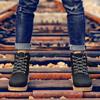 Men's Winter Boots, Casual Leather Short Boots, Snow Boots, Flat Boots, Fashionable and Comfortable British Style