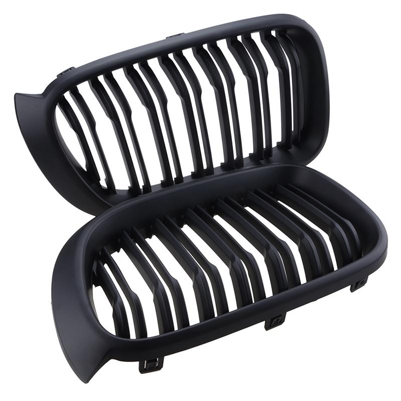 Rhyming Front Bumper Hood Kidney Grille Car Accessories Racing Black Air Intake Dual Grill Fit For BMW X3 X4 F25 F26 2014 -