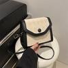 2024 Spring New Street Style Pu Material Personality Ins Rhombus Small Bag Women's Shoulder Messenger Bag