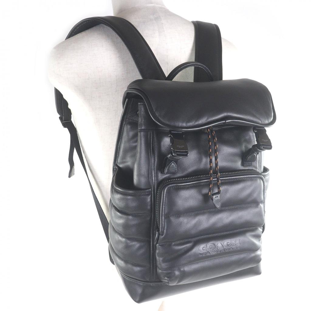 Excellent COACH Backpack Daypack League Flap Backpack with Quilting Used