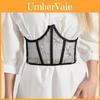 Embroidered Waist Cincher With Tie Closure For Fashionable Women