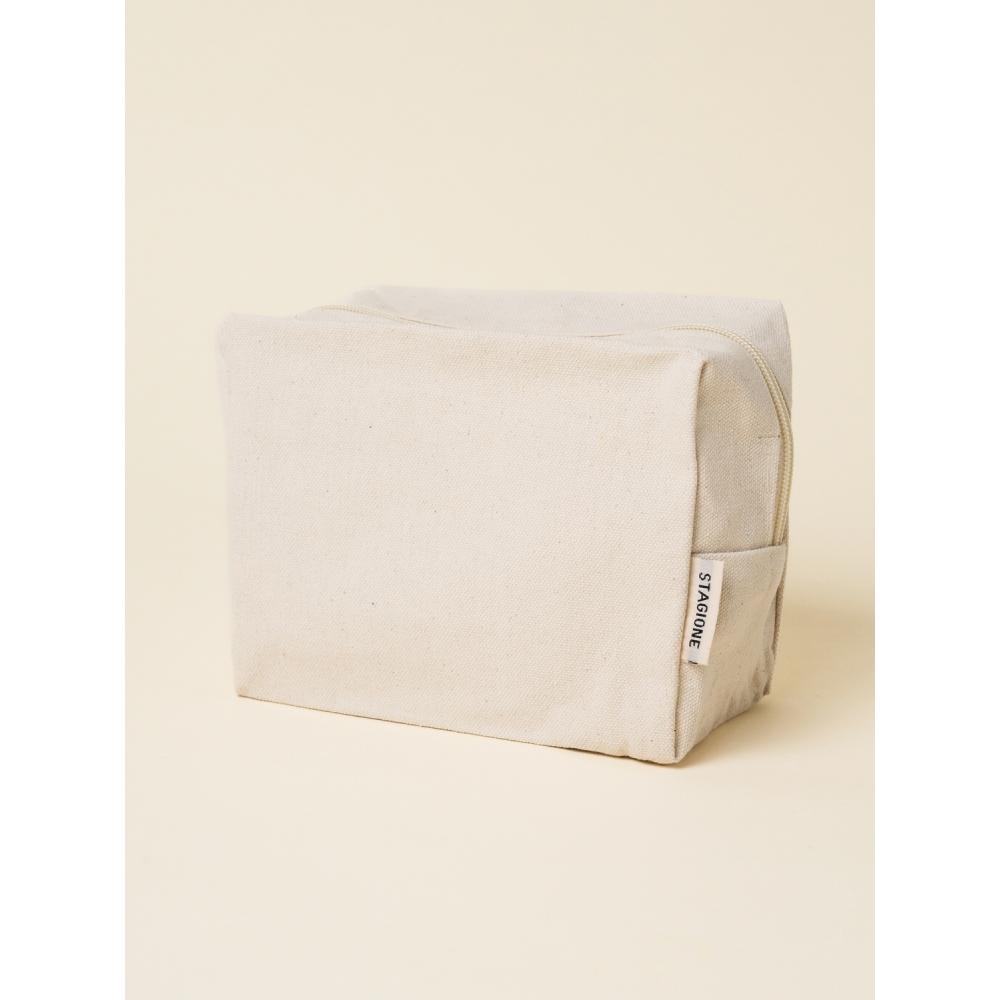 Daiso Plain Pouch Natural