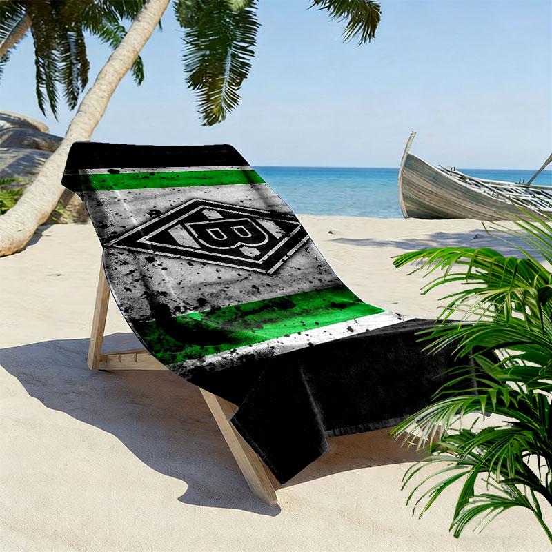 Gladbach FC Print Beach Towel, Large Soft Quick Dry Towel for Beach Camping Swimming
