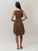 2025 Slim Fit One-Shoulder Sleeveless Dress – Solid Color, Waist-Cinched, Slimming Design